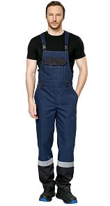 Полукомбинезон мужской рабочий летний для ИТР "Виват" NEW сине-черный