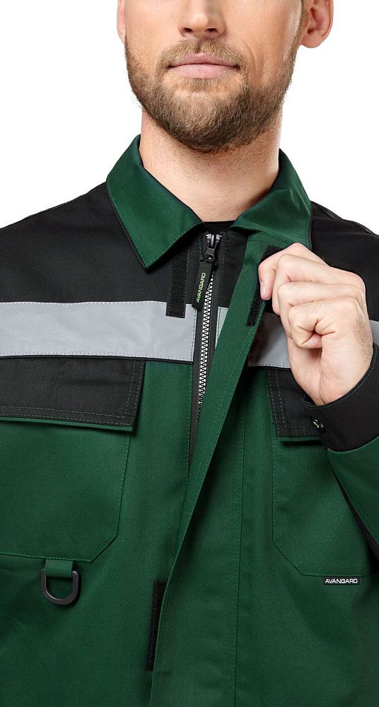 Костюм мужской рабочий летний Джокер МВО с брюками зеленый-черный