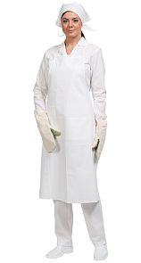 Фартук бязевый белый